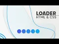 Loader in Html CSS 2021 Loading Animation in Html and CSS How to Create Loader in Html CSS
