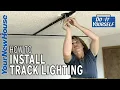 Track Lighting Home Office Install but can be used in almost any room - Do It Yourself
