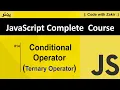 Conditional Operator Ternary Operator Js Tutorial in Pashto
