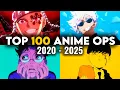 Lagu TOP 100 ANIME OPENINGS | 2020 - 2025