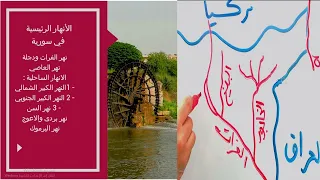 تحديد الأنهار الرئيسية في سورية على الخريطة  نتبهو للملاحظة الموجودة بصندوق الوصف تحت الفيديو دندنها