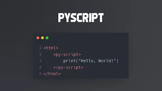 PyScript - Run Python in your Browser