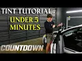 How to Tint a Window UNDER 5 MINUTES