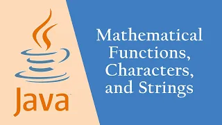 Java Lesson 3 Comments Math Strings and Characters
