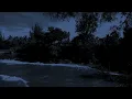 Ocean Waves at a Hidden Moonlit Aquamarine Cove 🩵🌊 Deep Sleep & Relaxation | 10 Hours Black Screen