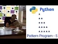 Python Pattern Programs - How To Print Stars in Right Angle Triangle Shape