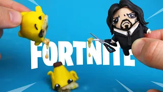 I made all NEW SPRITES with clay (… and John Wick killed Peely)