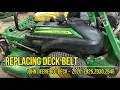 Replacing John Deere Deck Belt on 60 Z920 Z925 Z930 Z945