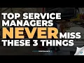 Top Automotive Service Managers Never Miss These 3 Things