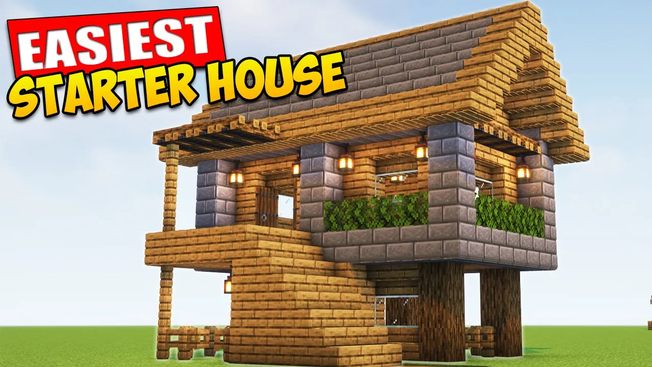 Minecraft: Starter Survival House Tutorial ⚒️