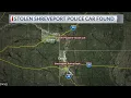 Investigation underway after stolen SPD patrol car found in Bowie Co