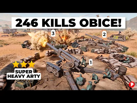 246 Kills Heavy Artillery (3x Obice!) = Super Fun? - 4vs4 - Wehrmacht - Company of Heroes 3