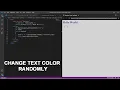 How To change Text Color Randomly Using Javascript Code Bird