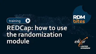 RDMbites REDCap how to use the randomization module