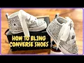 DIY HOW TO BLING BABY CONVERSE SHOES