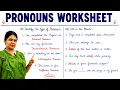 Pronouns Worksheet Practice Questions with Answers