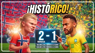 HAALAND VS BRASIL: El show del 2-1 que sacudió el Mundial ⚽️