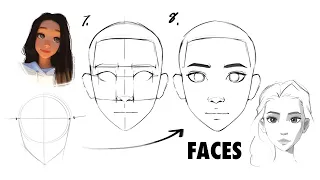 How to Draw Faces (beginner friendly)