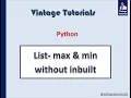 How to find minimum maximum number in list Python