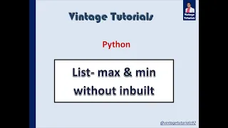 How to find minimum maximum number in list Python