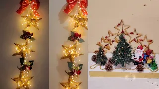 No tires las botellas de plástico: haz estas estrellas navideñas.