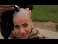 Latin girl shaves her head on the street 4K remaster