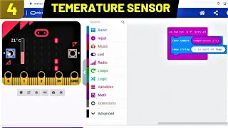 Microbit Temperature Sensor Code Tutorial Robo CAD