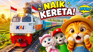 NAIK KERETA API - Lagu Anak Indonesia - Animasi Kucing | ZONA ARH KIDS