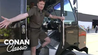 Conan Becomes A UPS Deliveryman Late Night with Conan O Brien