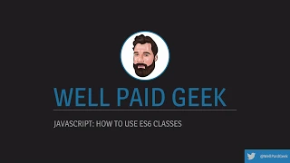 JavaScript How to use ES6 classes