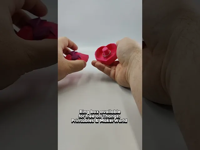 Low Poly Heart-Shaped Ring Box 💗 video thumbnail