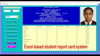 Excel-Based Student Report Card System Auto Generate Save as PDF