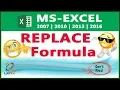 Replace Function in Excel in HINDI - Lesson 69