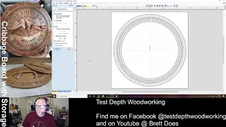Designing a cribbage board in Vectric VCarve
