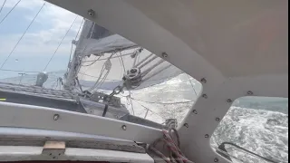 Sailing to Latvia. My stove is trying to burn my boat down