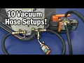 10 Vacuum Pump Hose Setups Used on Air Conditioning Refrigerant Tubing HVAC Training