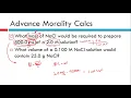 Molarity Phet and Calcs