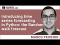 Introducing time series forecasting in Python the Random walk forecast
