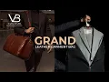Grand Leather Garment Bag Leather Suit Bag Carrier Men s Leather Holdall by Von Baer Overview