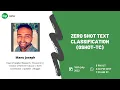 Zero-Shot Text Classification - Introduction to Model Development NLP Manu Joseph on DPhi