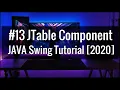 JTable Component Java Swing with GUI Software development tutorial 2021