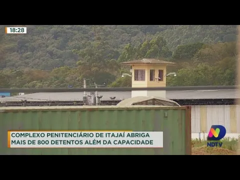 Complexo penitenciário de Itajaí abriga detentos além da capacidade
