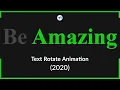 TEXT ROTATE ANIMATION USING CSS 2020