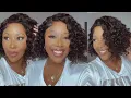Luvme Hair Ready to Go Water Wave Short Curly Bob Wig Glueless Minimalist Lace Wig Pre-Cut Lace