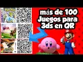 La MEJOR RECOPILACION DE juegos EN QR para NINTENDO 3DS