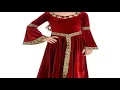 Download Lagu Girls Medieval Princess Costume Gothic Vintage Renaissance Dress Velvet Long Flare Sleeve Gown Hallo
