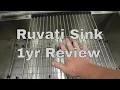 Ruvati Sink 1 Year Review