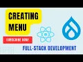 Creating Menu for Full-Stack Development Step-by-Step Tutorial Part-5