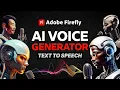 Turn Text to Speech AI Voice Generator on Adobe Firefly 50 AI Voices
