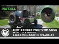2012 - 18 Jeep Wrangler 4-Door MRT Trail Rated JK4 Cat Back Performance Exhaust System 90R135 - Video 3 of 2
